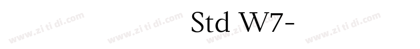華康新綜藝體 Std W7字体转换 華康新綜藝體 Std W7字体转换